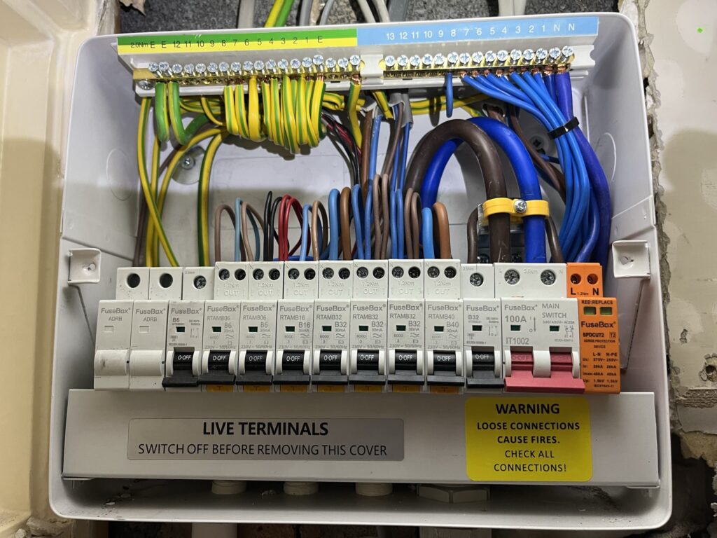 Worksop electrical services consumer unit upgrade